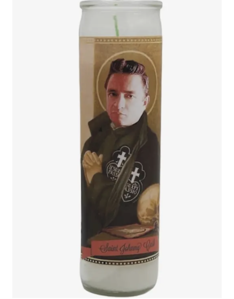 The Luminary and Co. Johnny Cash Devotional Prayer Saint Candle