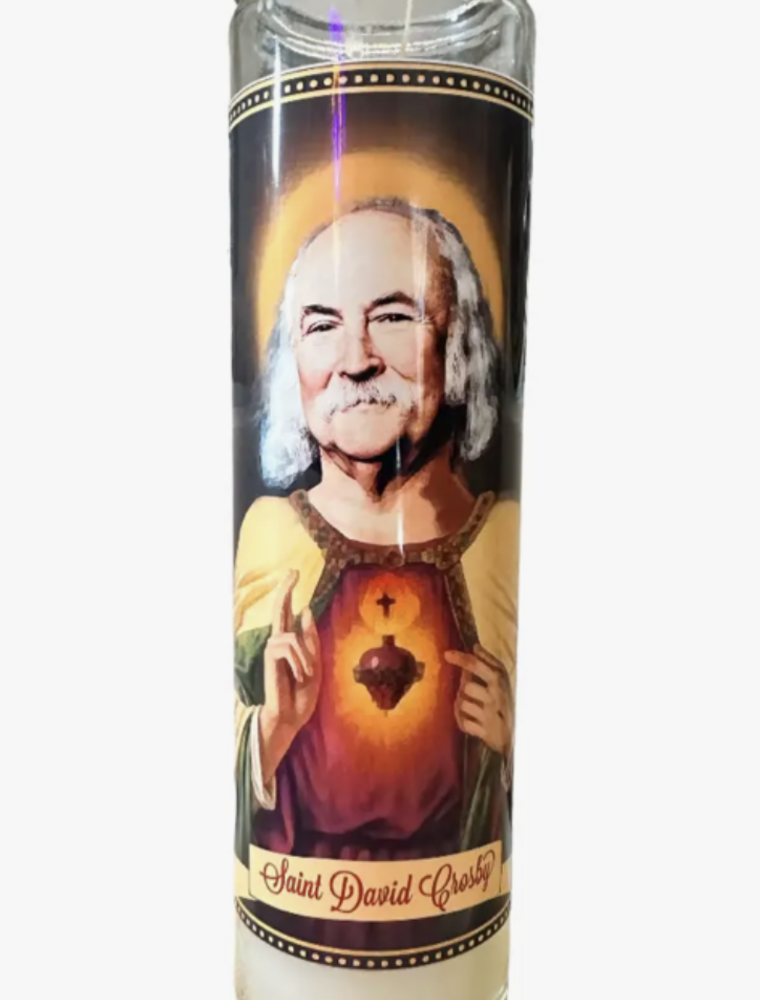 The Luminary and Co. David Crosby Devotional Prayer Saint Candle