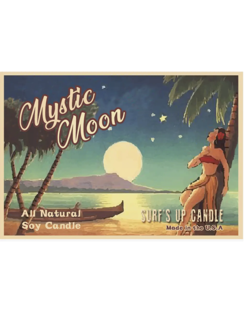 Surfs Up Candle Vintage Mystic Moon Mason Jar