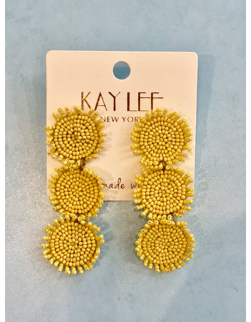Kay Lee Seed Bead Drop Earrings