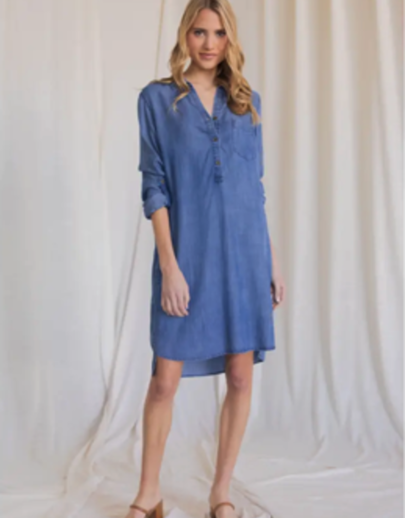 Before You Collection Tencel Shirt Dress