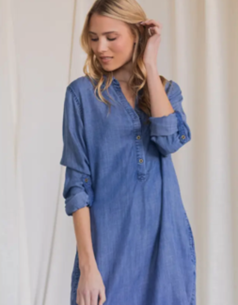 Before You Collection Tencel Shirt Dress
