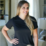 Highlands V-Neck Pocket Tee Black