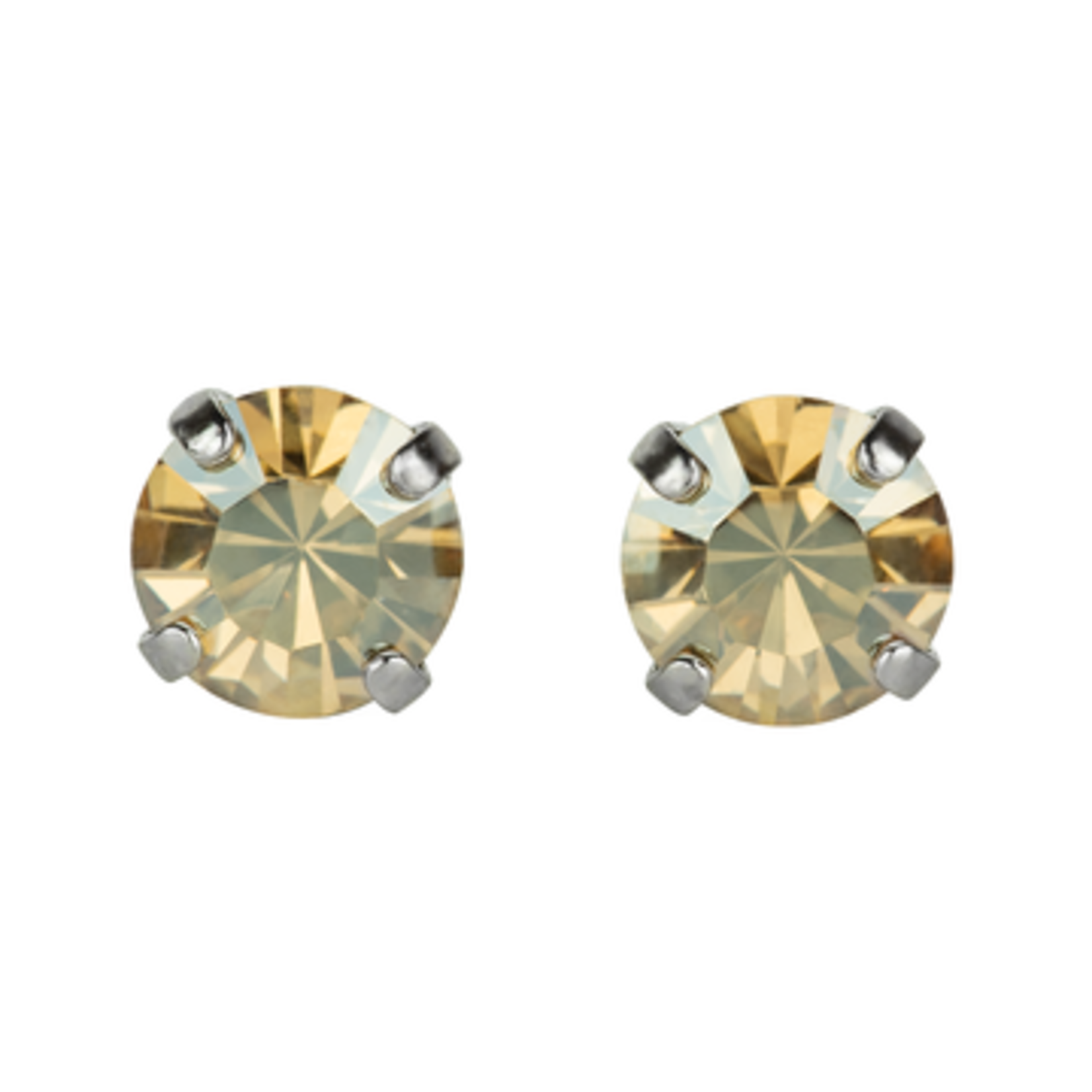 Mariana Everyday Post Earrings in Rhodium