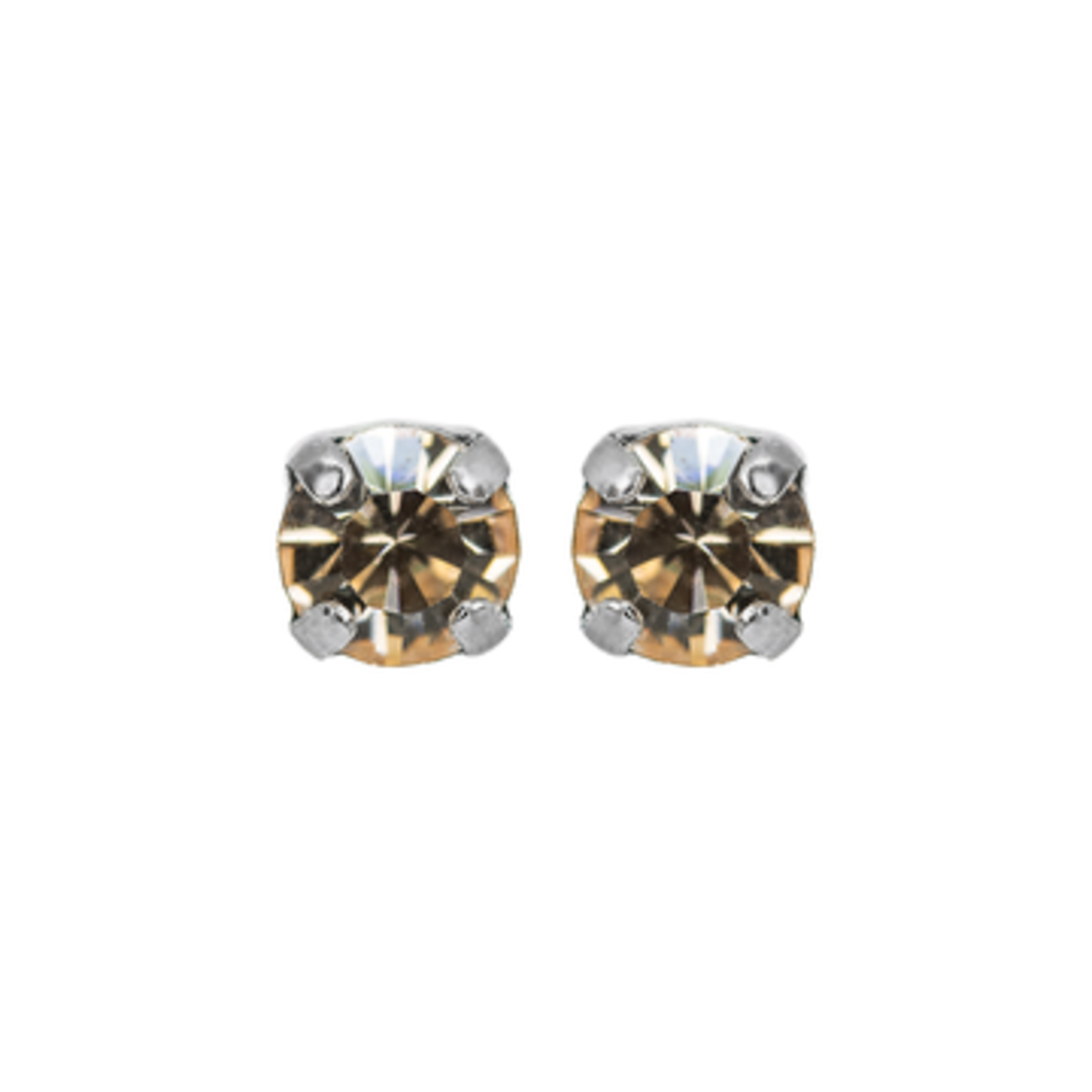 Mariana Petite Everyday Stud Earrings in Rhodium