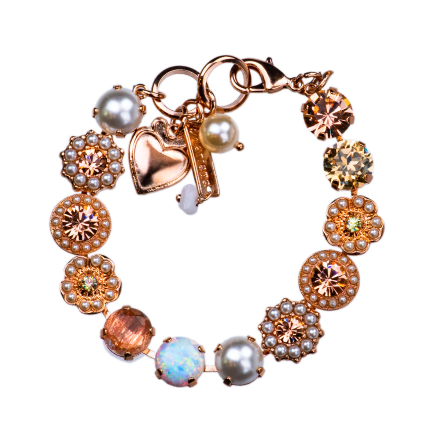 Mariana Lovable Mixed Element Bracelet  "Cookie Dough" Rose Gold
