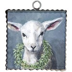 Mini Gallery Lamb with Wreath