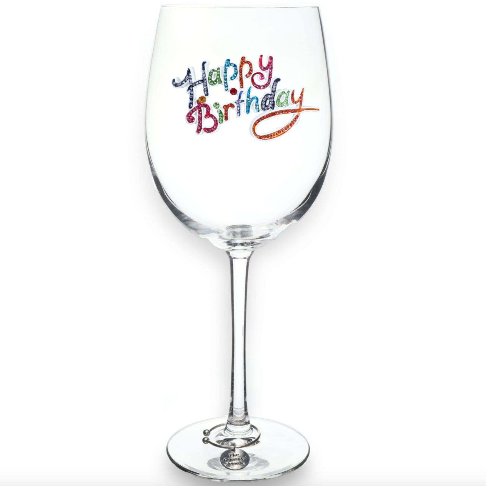Happy Birthday Jeweled Glassware