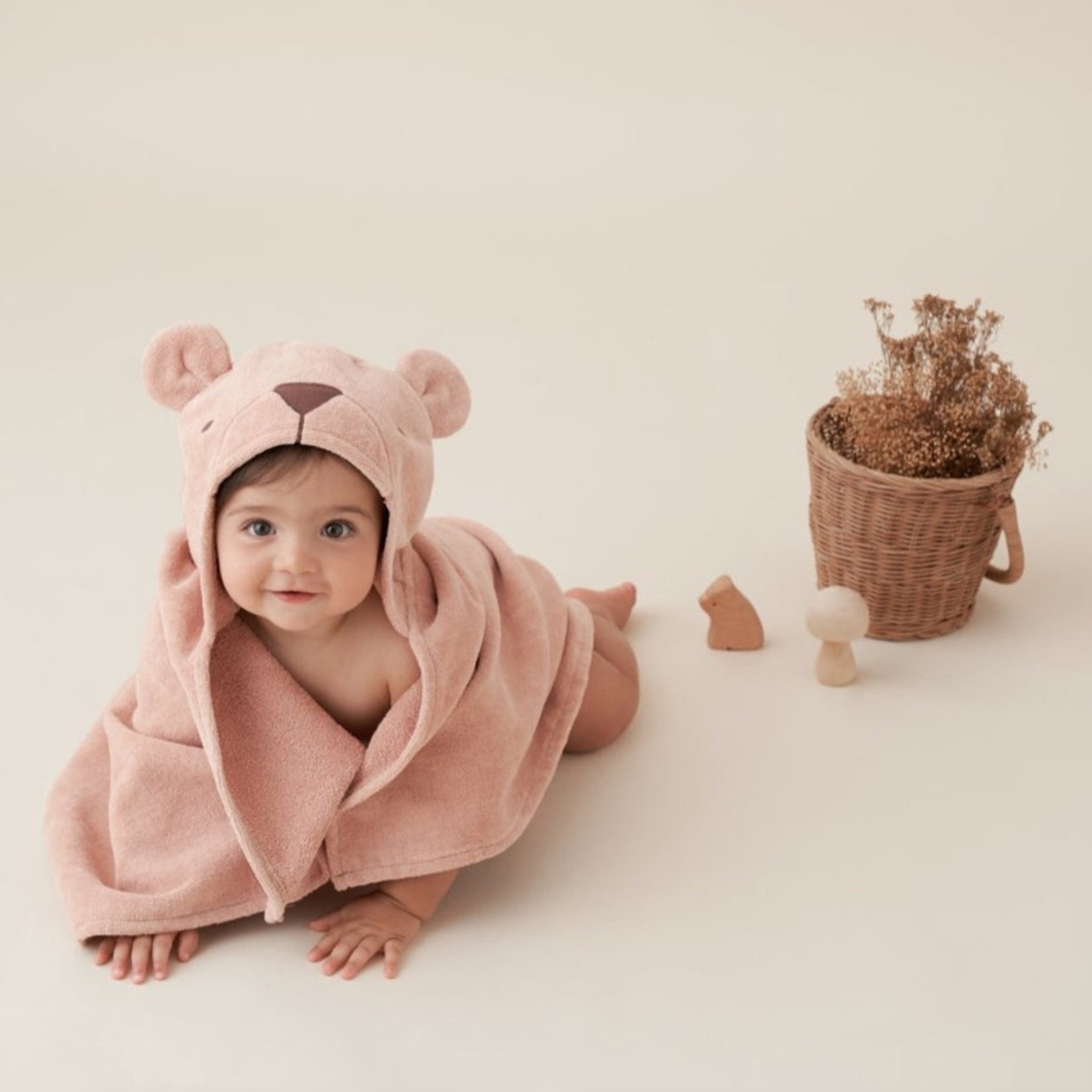 Bear Hooded Baby Bath Wrap