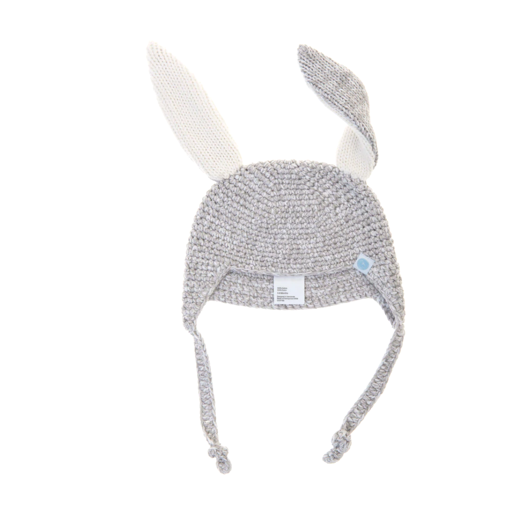 Crochet Bunny Toque Grey