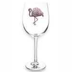 Flamingo Jeweled Glassware Stemmed