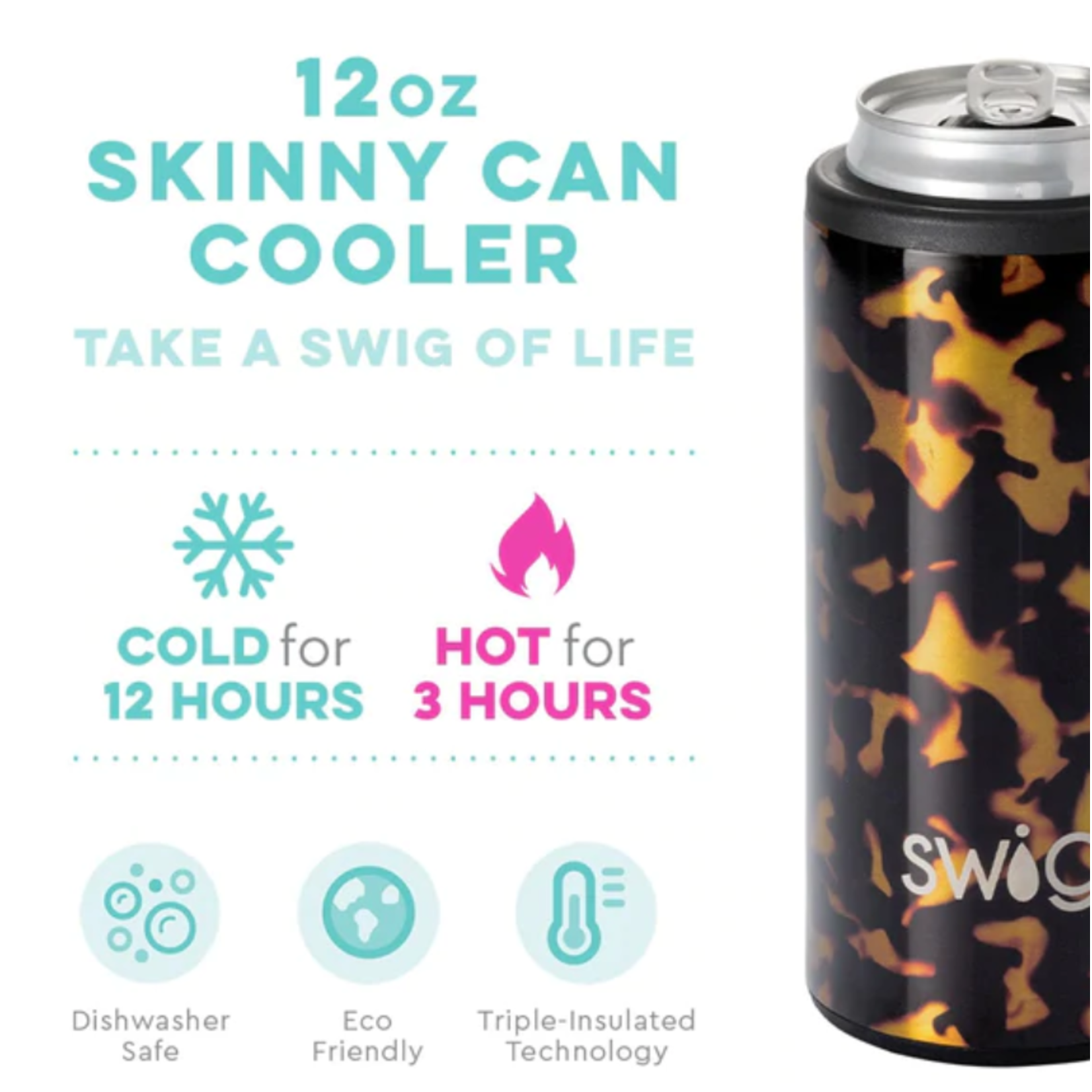 Swig 12 oz. Skinny Can Cooler Bombshell