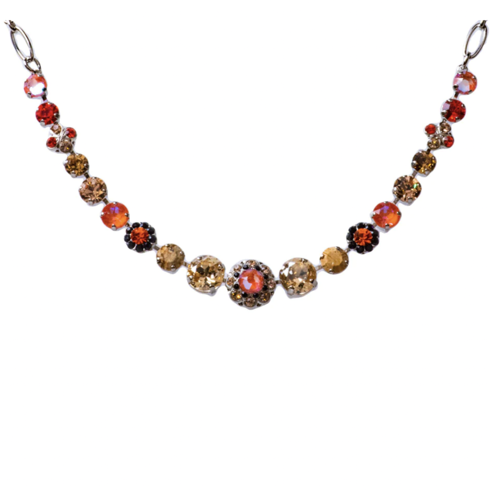 Mariana Must-Have Mixed Cluster Necklace in "Magic" Rhodium