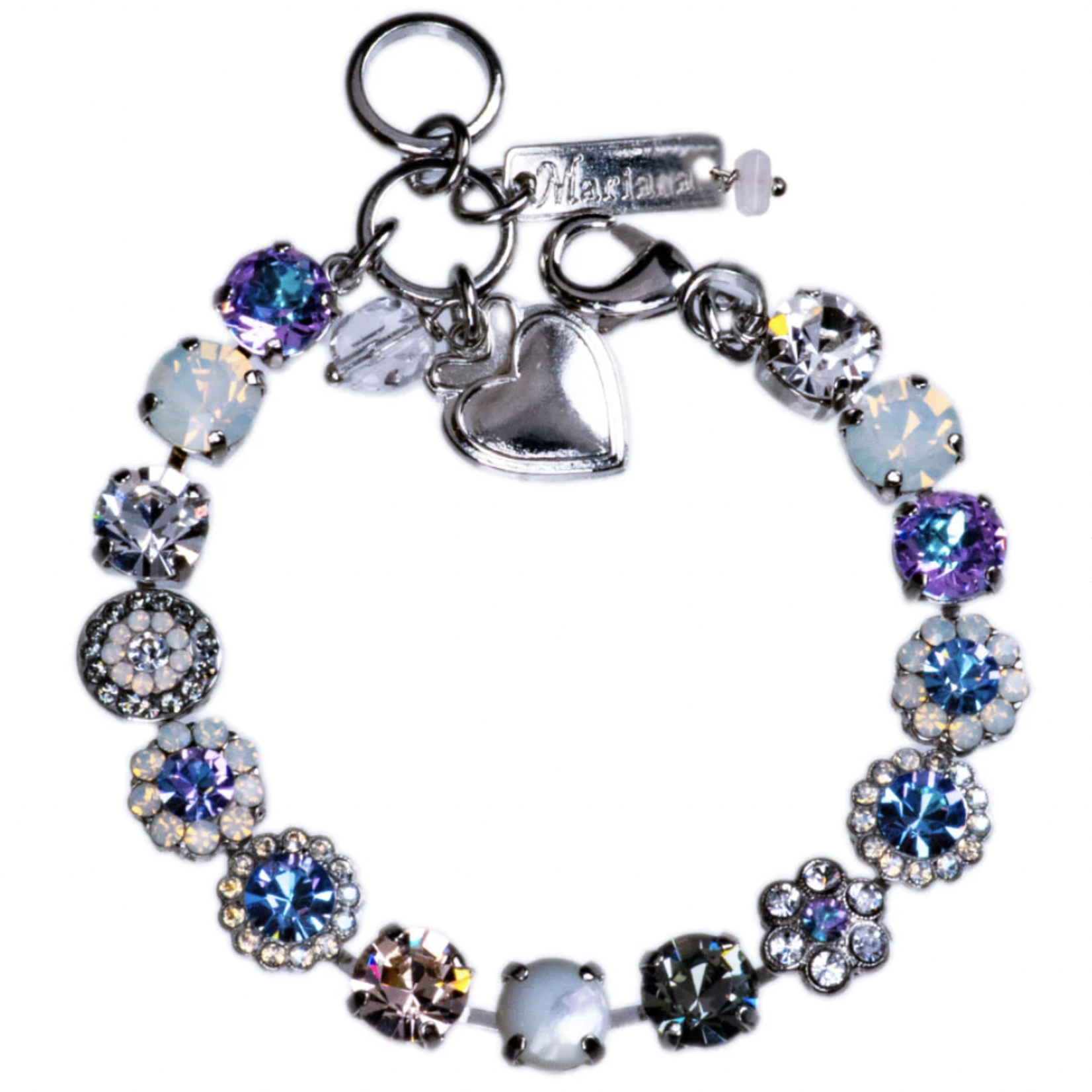 Mariana Must-Have Rosette Bracelet in "Ice Queen" Rhodium