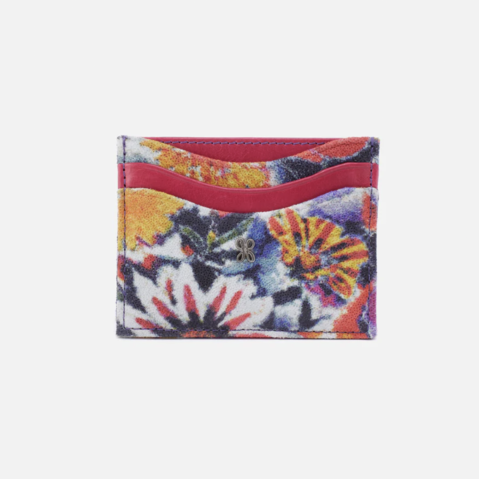 HOBO HOBO - Max Card Case Poppy Floral Printed Leather