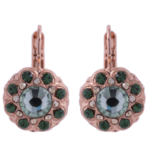 Mariana Must-Have Cluster Leverback Earrings in "Circle of Life" Rose Gold