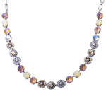 Mariana Lovable Mixed Element Necklace in "Butter Pecan" Rhodium