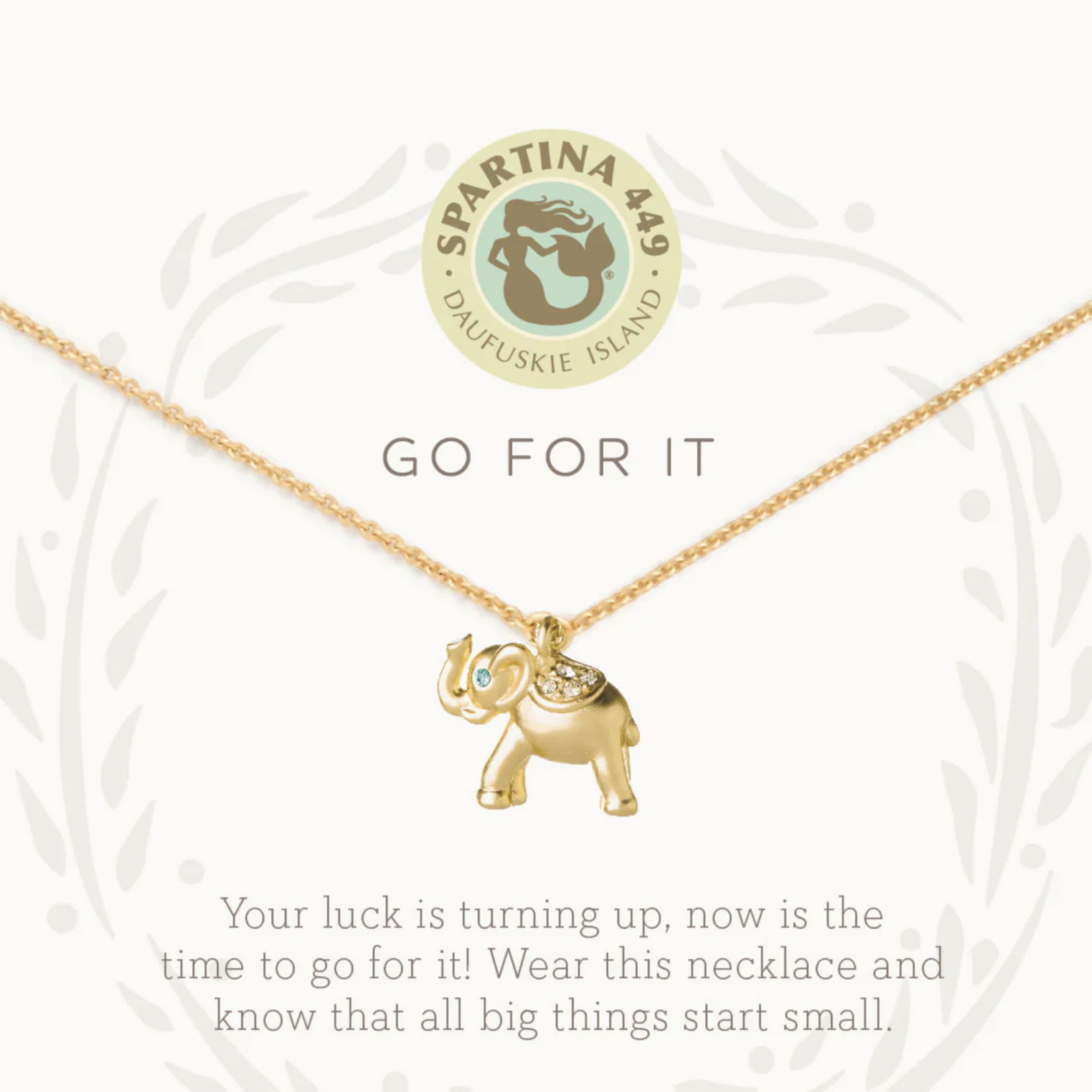Sea La Vie Go For It Elephant Necklace
