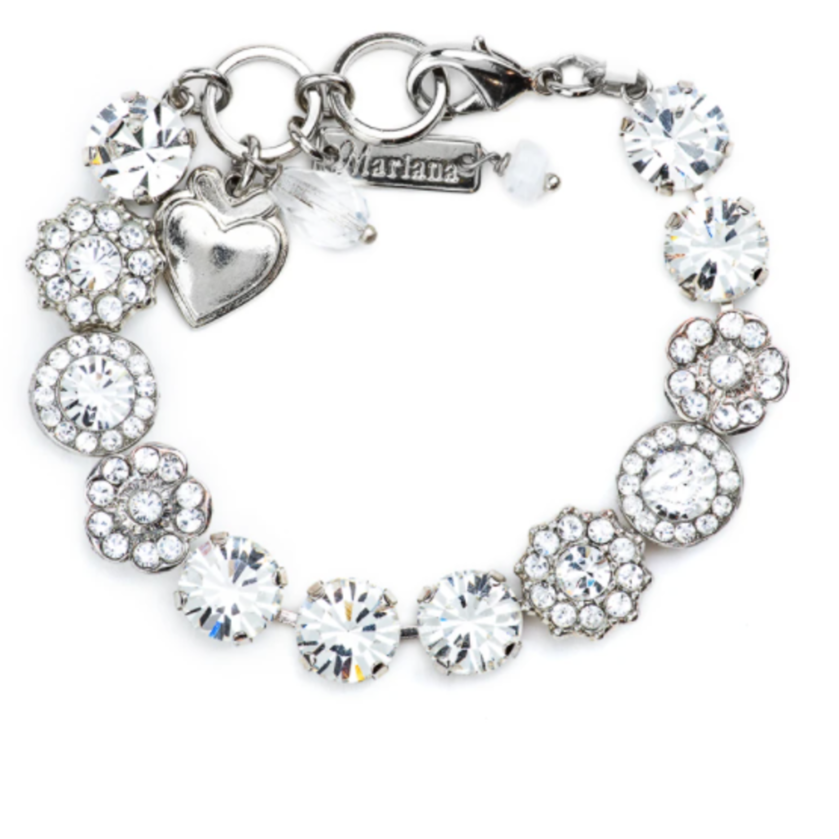 Mariana Lovable Rosette Bracelet "On A Clear Day" Rhodium