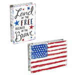 Reversible Free and Brave Flag Sitter