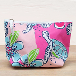 Kahuku Cosmetic Bag - Pink/Aruba Blue