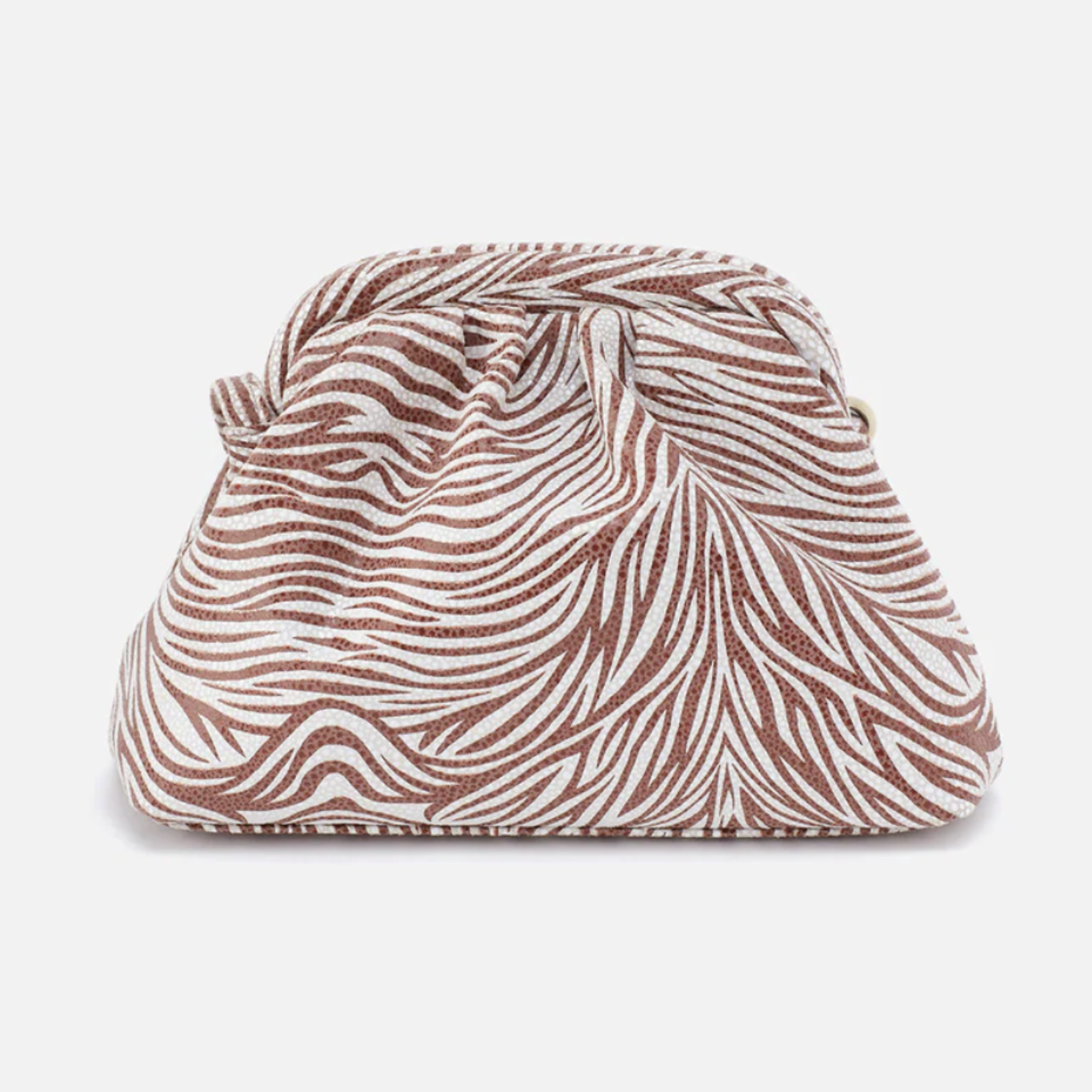 HOBO HOBO - Adalyn Small Frame Crossbody Ginger Zebra Printed Leather