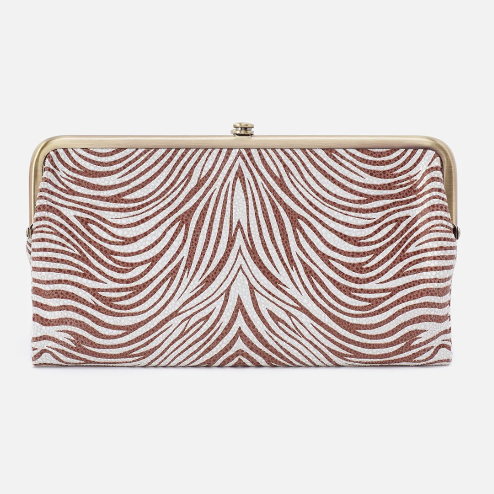 HOBO HOBO - Lauren Wallet Ginger Zebra Printed Leather