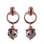 Mariana Petite Inner Circle Post Earrings in "Nightfall" Rose Gold