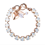 Mariana Medium Everyday Bracelet in "White Opal" Rose Gold