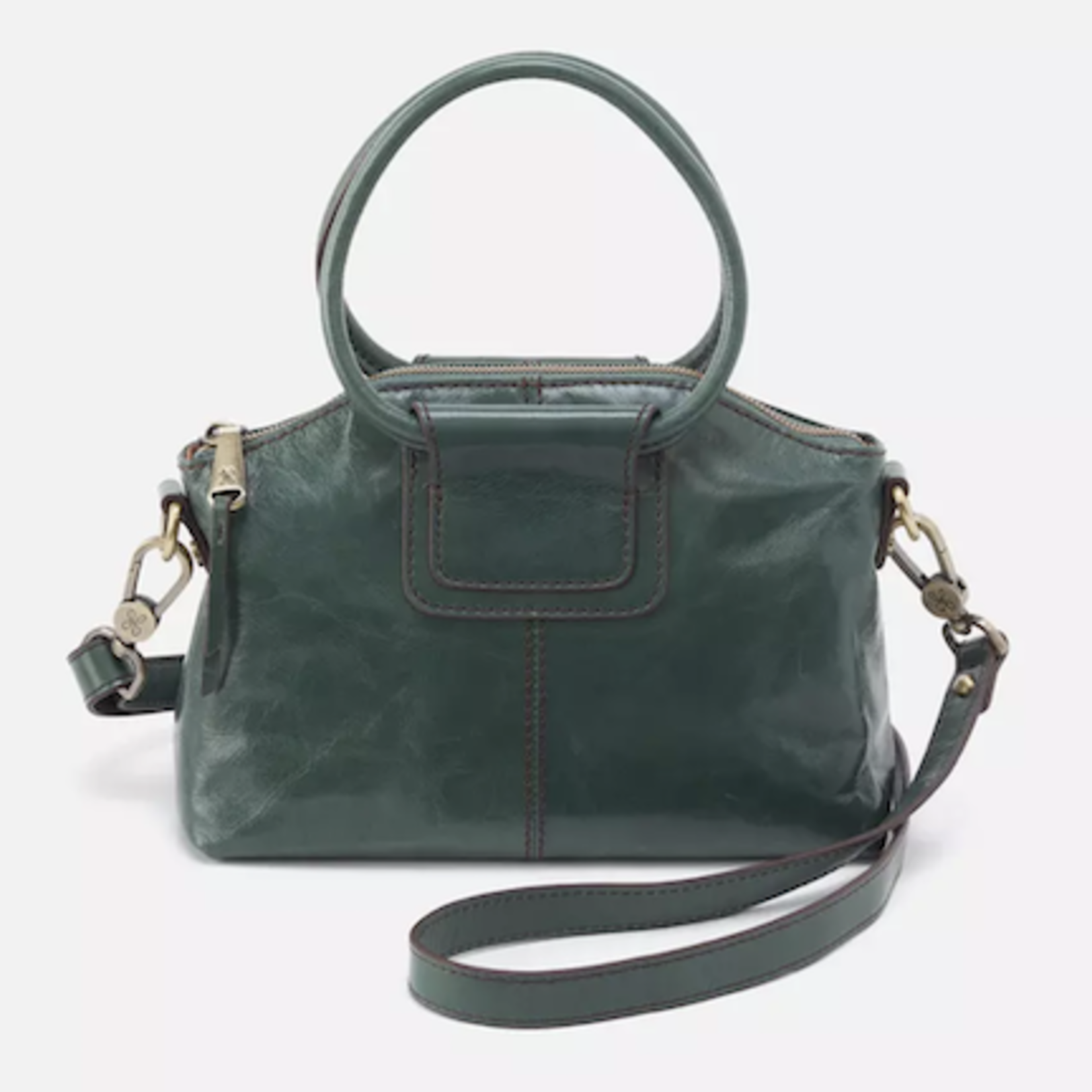 HOBO HOBO - Sheila Top Zip Crossbody Sage Leaf Polished Leather