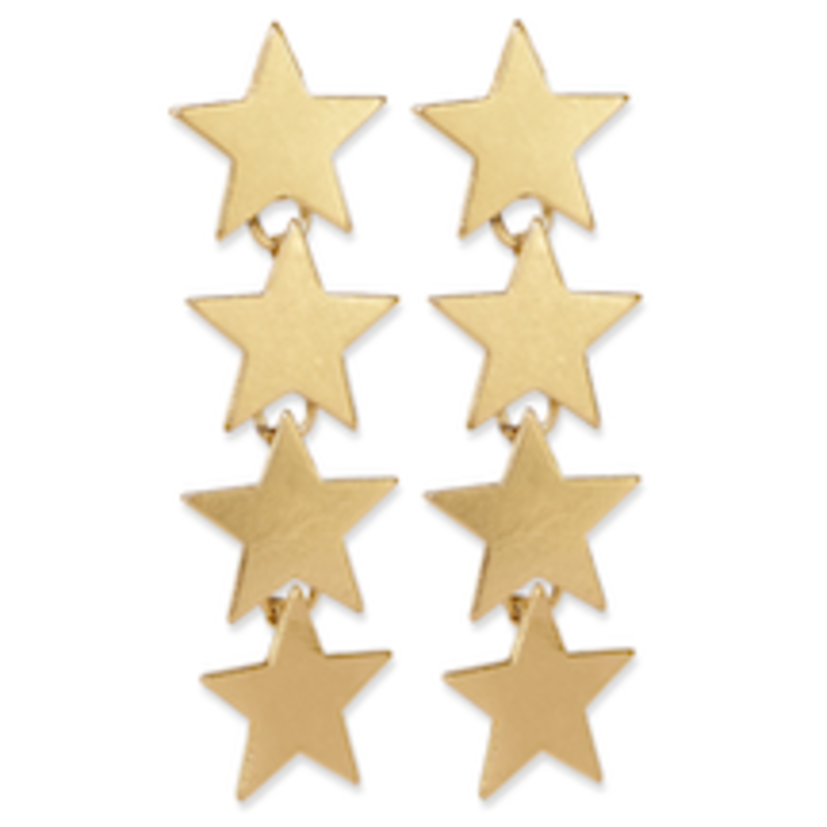 Ink + Alloy Juliet Falling Stars Earrings - Brass