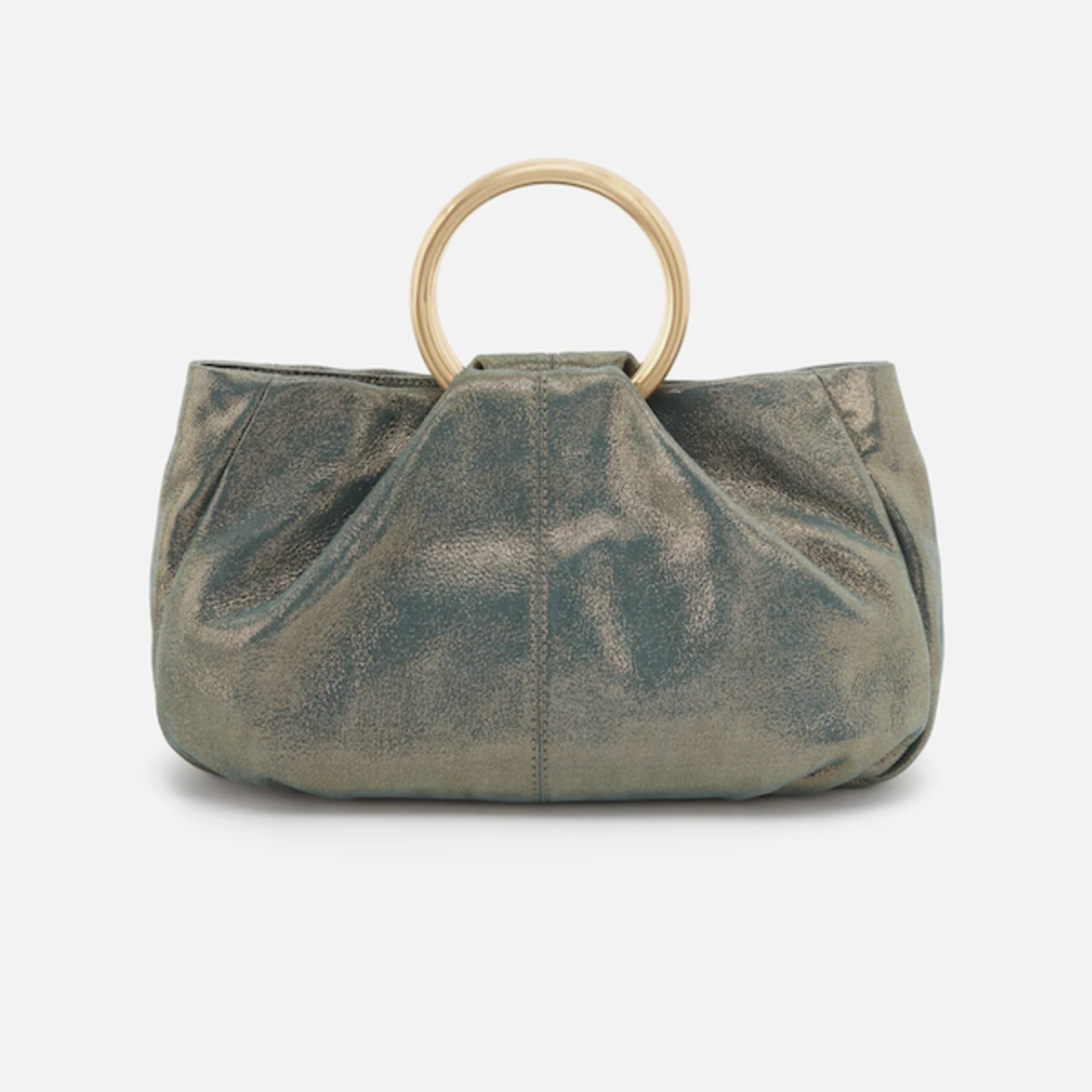 HOBO HOBO - Sheila Ring Satchel Evergreen Shimmer Metallic Leather