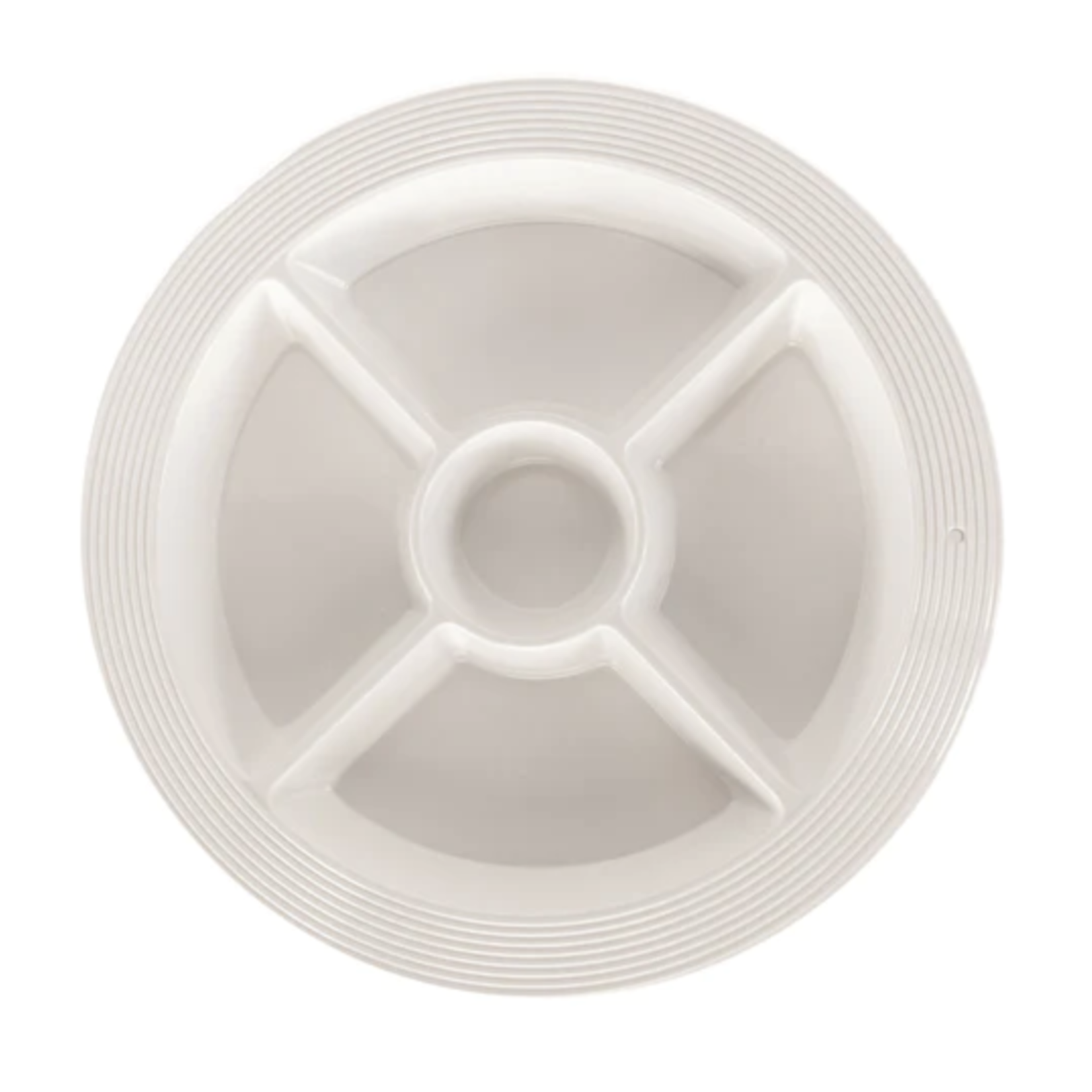 Nora Fleming Nora Fleming Base -  Pinstripes Melamine Round Divided Dish
