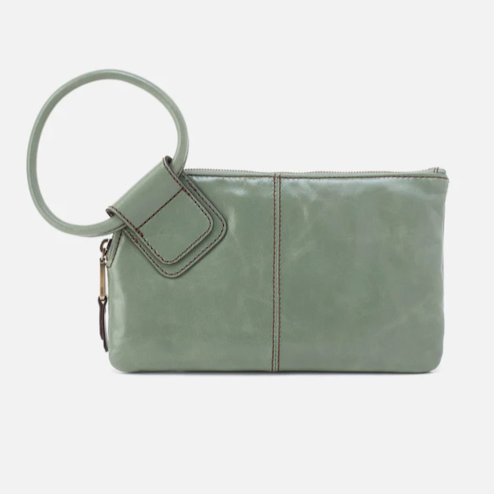 HOBO HOBO - Sable Wristlet Jade Polished Leather