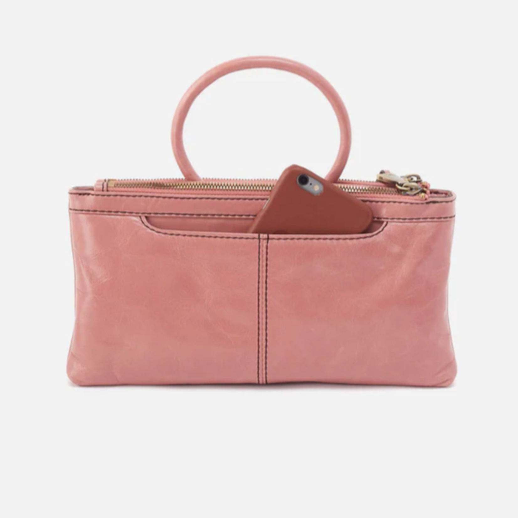 HOBO HOBO - Sable Wristlet Rose Polished Leather