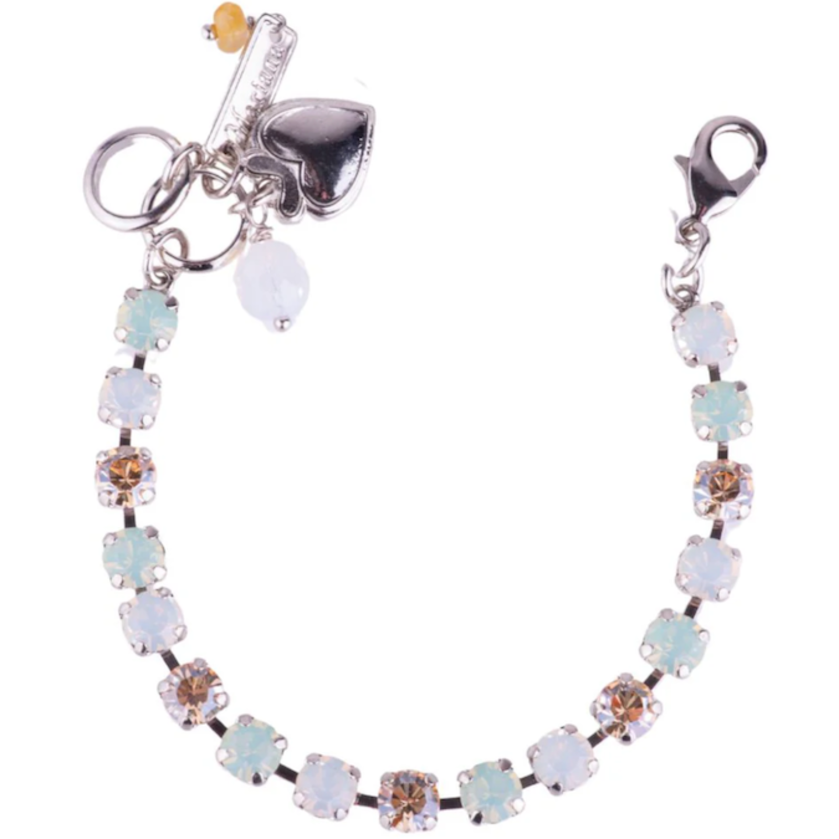 Mariana Small Everyday Bracelet in "Seaglass" Rhodium