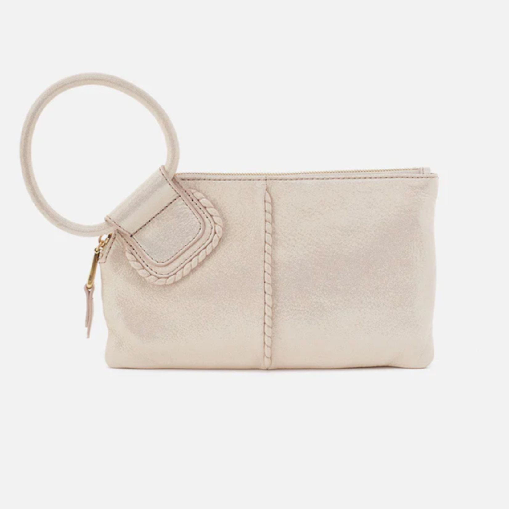 HOBO - Sable Wristlet Sand Shimmer Metallic Leather