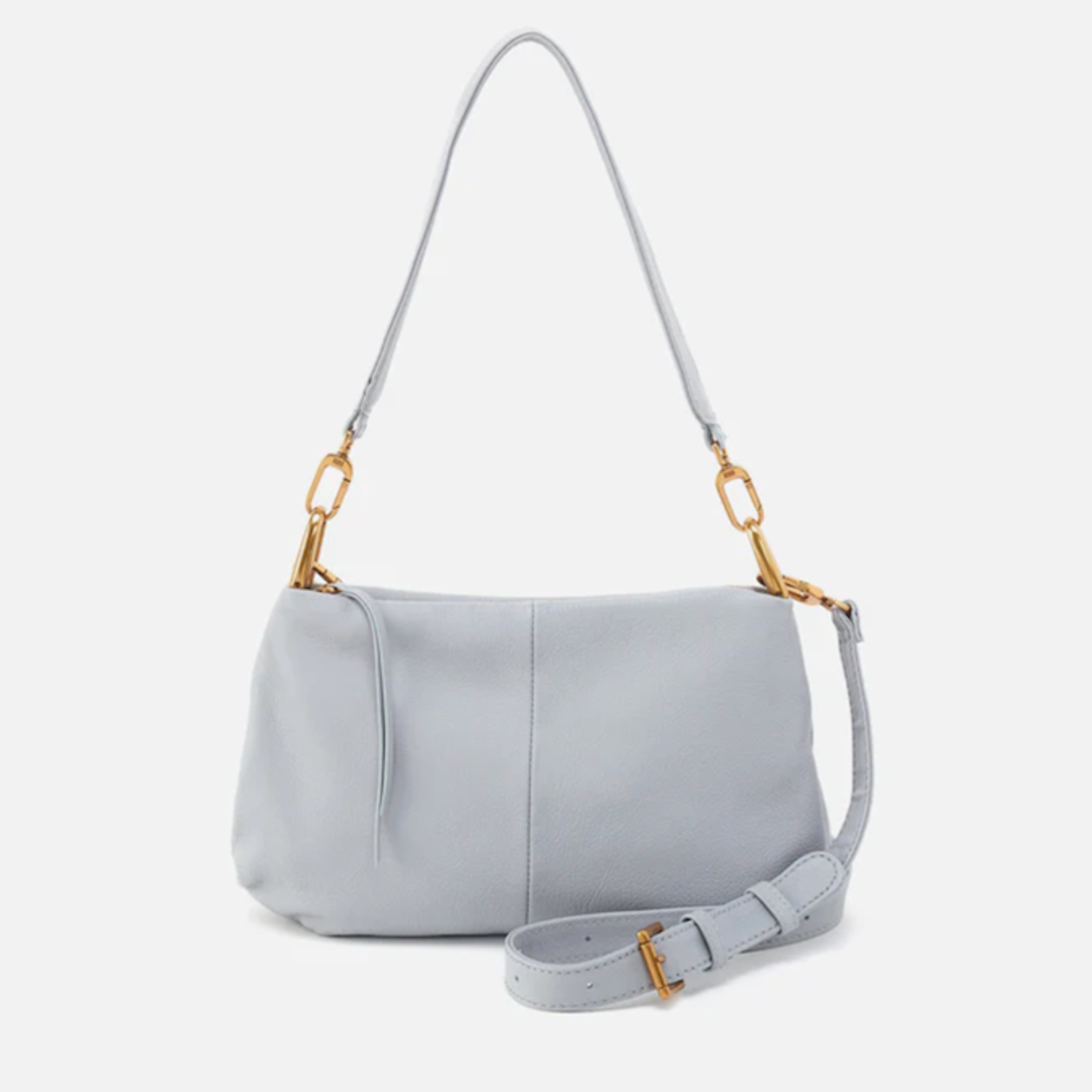 HOBO HOBO - Advance Shoulder Bag Blue Pearl Pebbled Leather