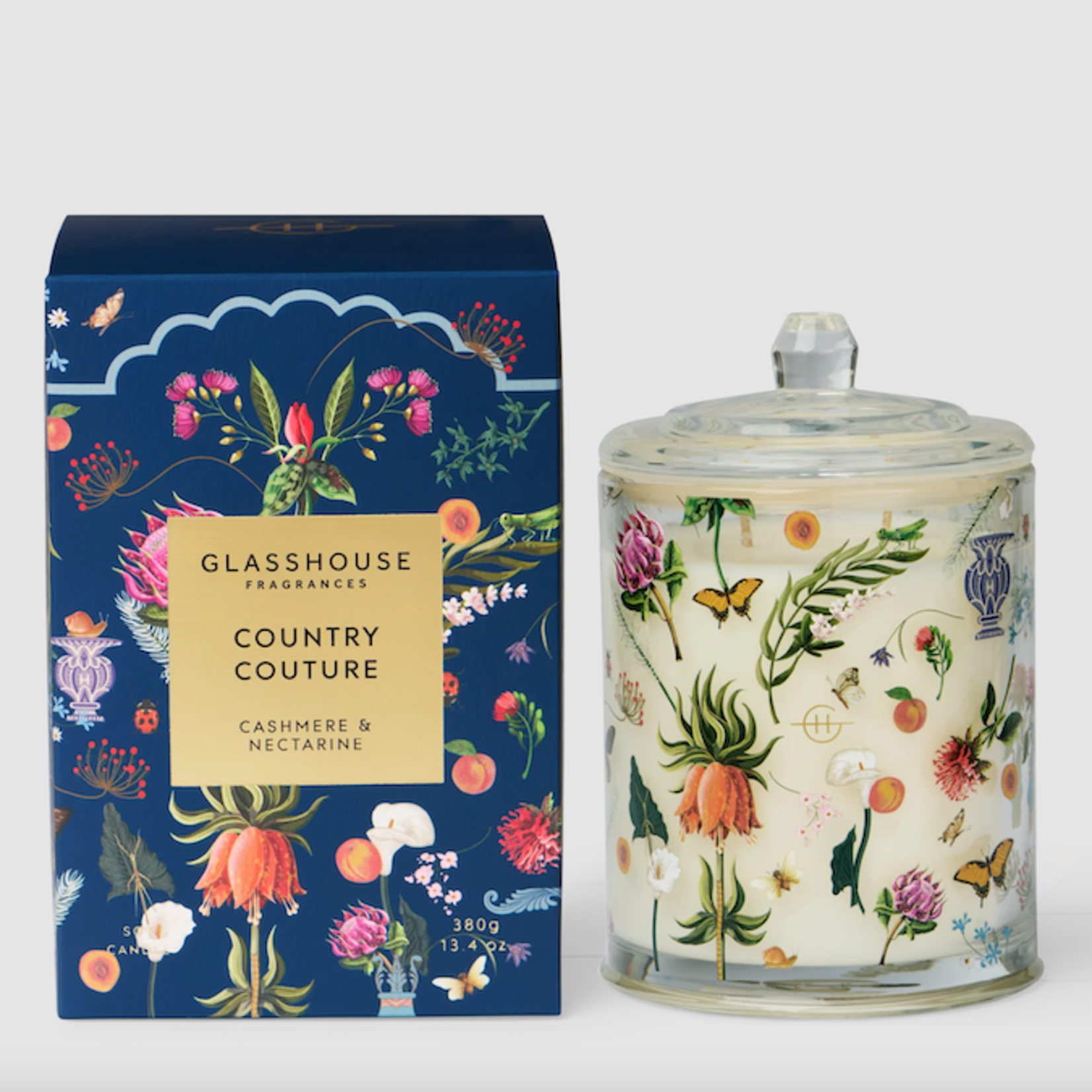 GLASSHOUSE FRAGRANCES Triple Scented Candle, 13.4 oz