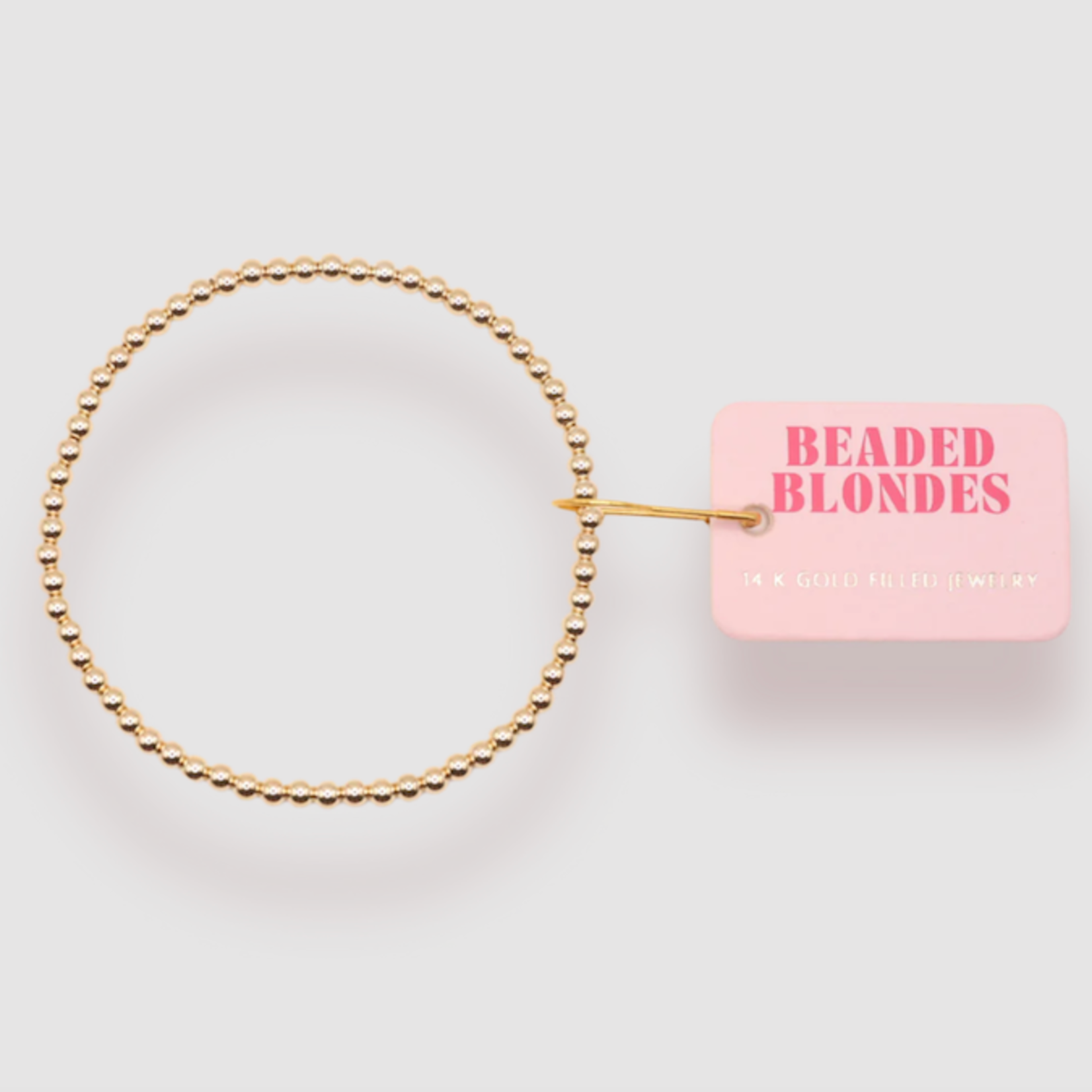 Beaded Blondes 3mm Gold Beaded Bracelet