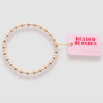 Beaded Blondes Katy Bracelet in Gold with Silver