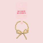 Beaded Blondes Gold Bow Ring