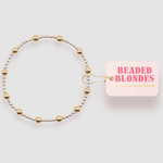 Beaded Blondes Lively Bracelet in Silver with Gold