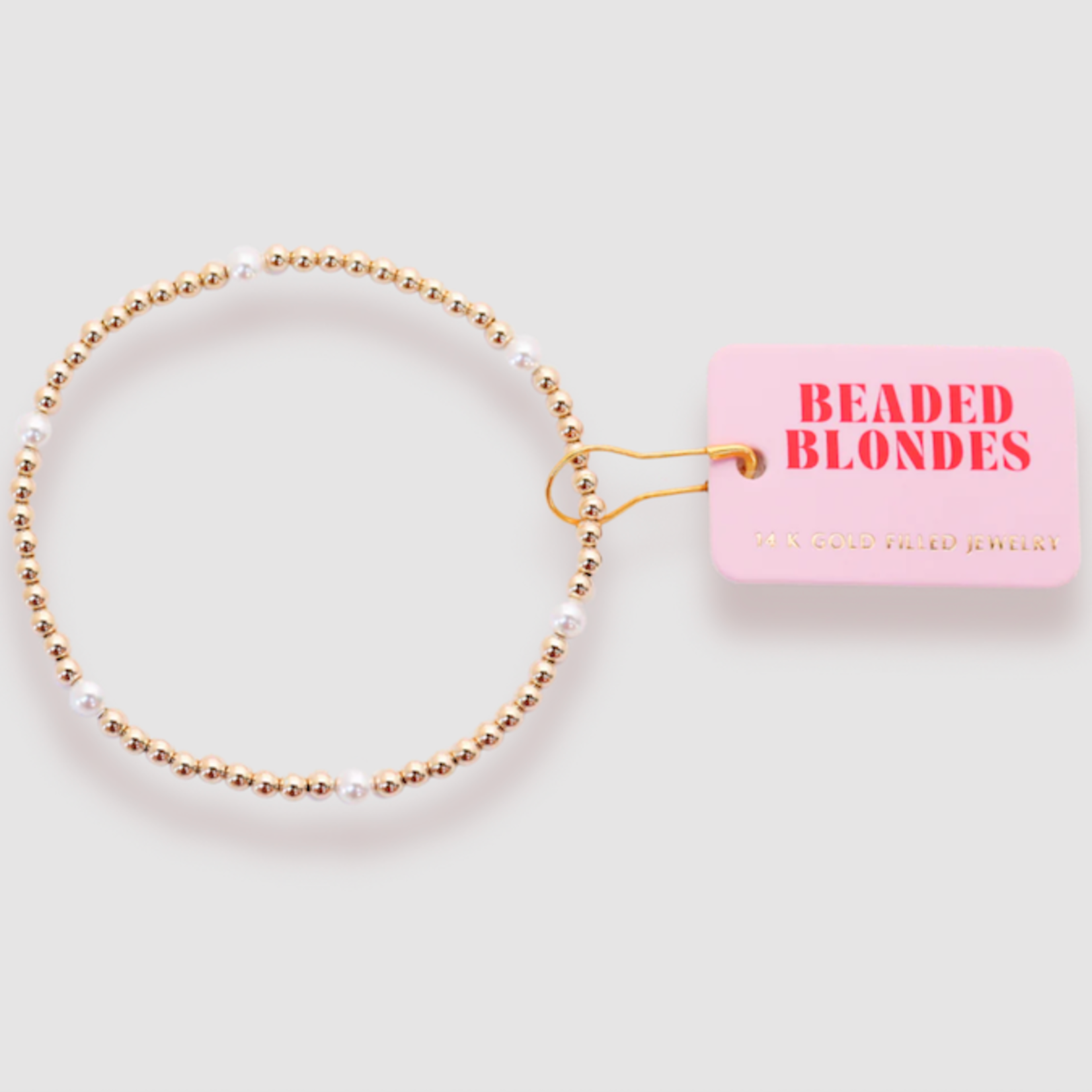 Beaded Blondes Madi Beaded Bracelet in Gold