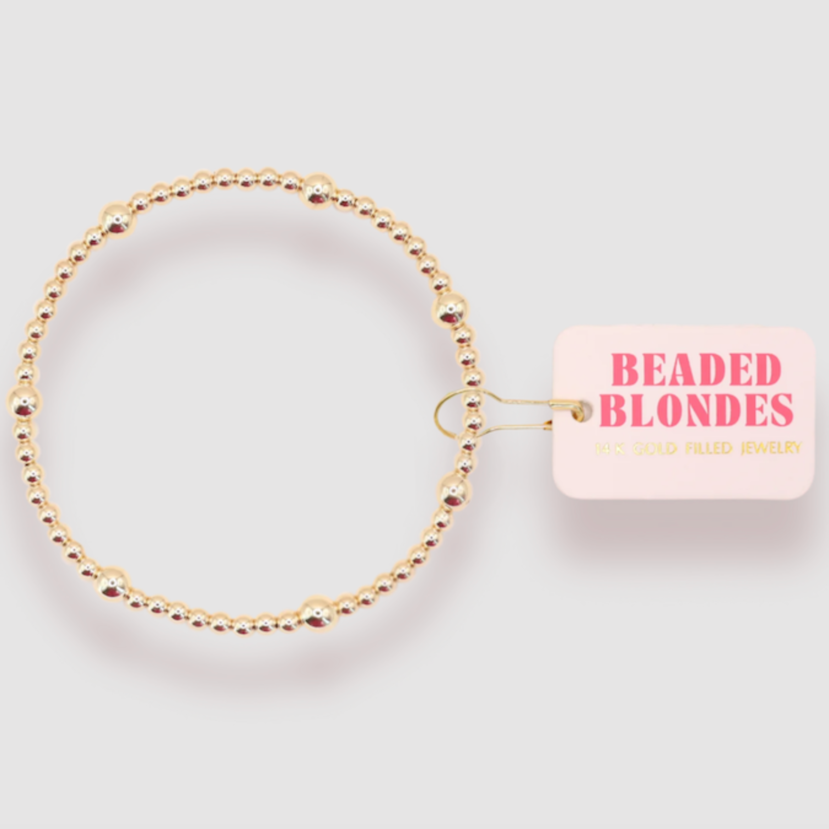 Beaded Blondes Olive Bracelet in Gold