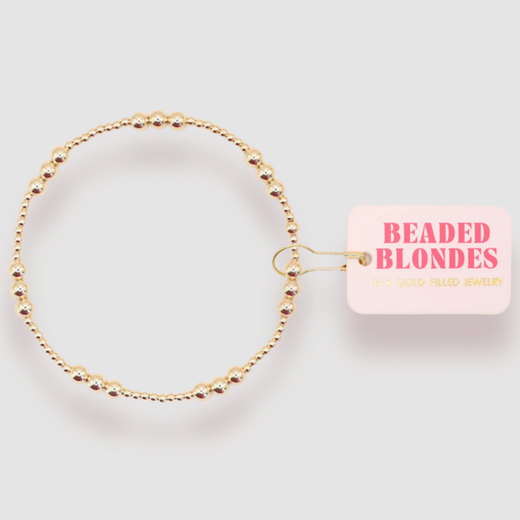 Beaded Blondes ILY Gold Bracelet