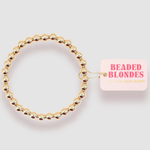 Beaded Blondes 6mm Gold Beaded Bracelet
