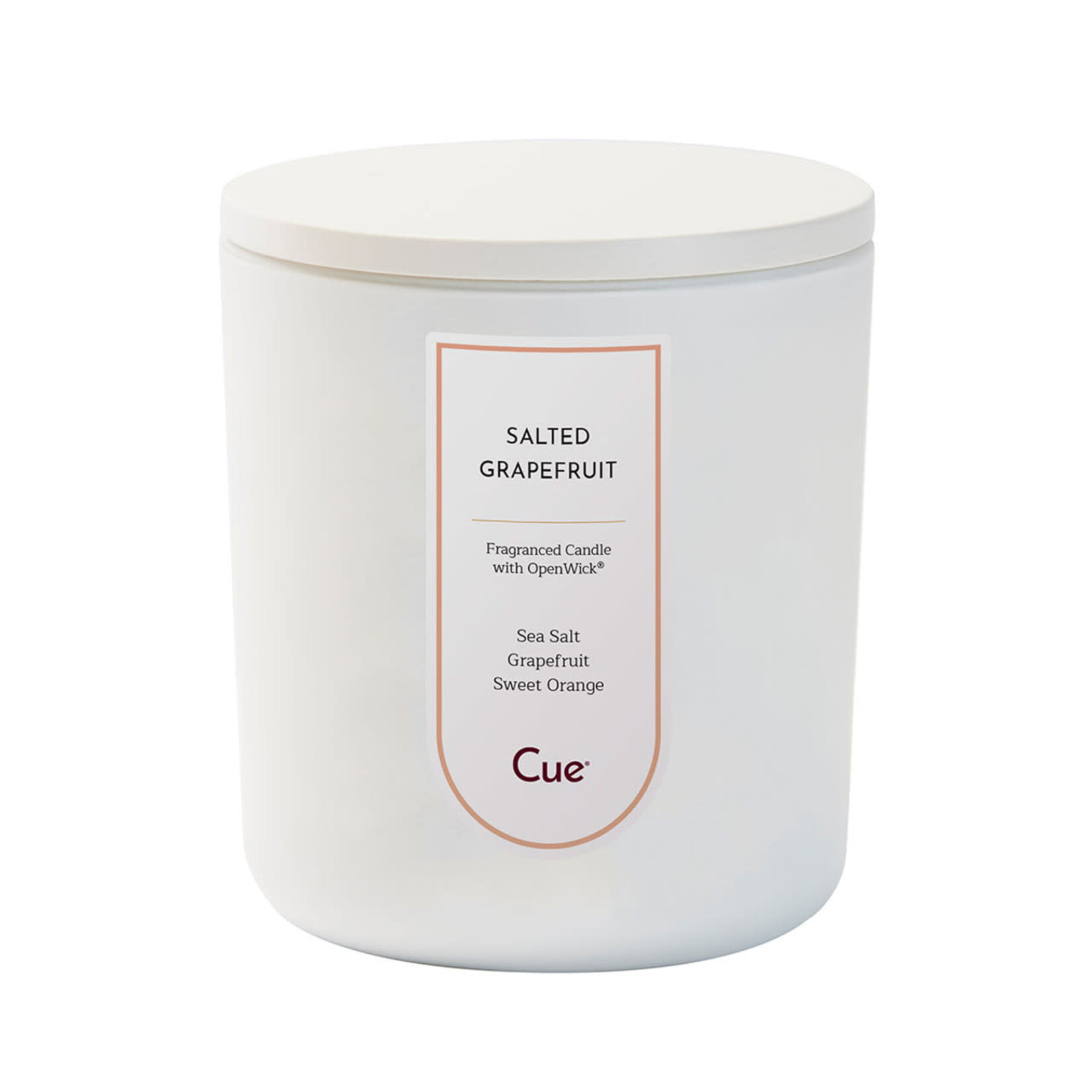 Cue White Candle, 12 oz -  Salted Grapefruit