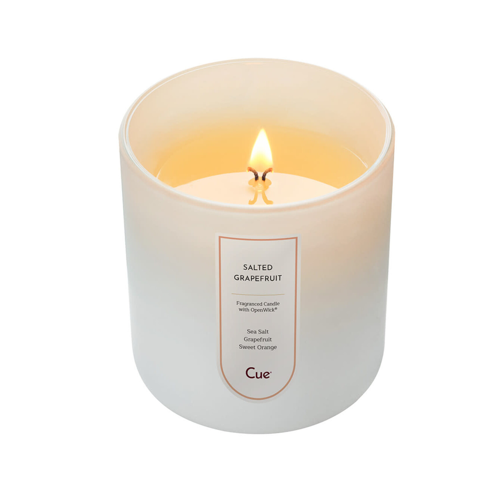 Cue White Candle, 12 oz -  Salted Grapefruit