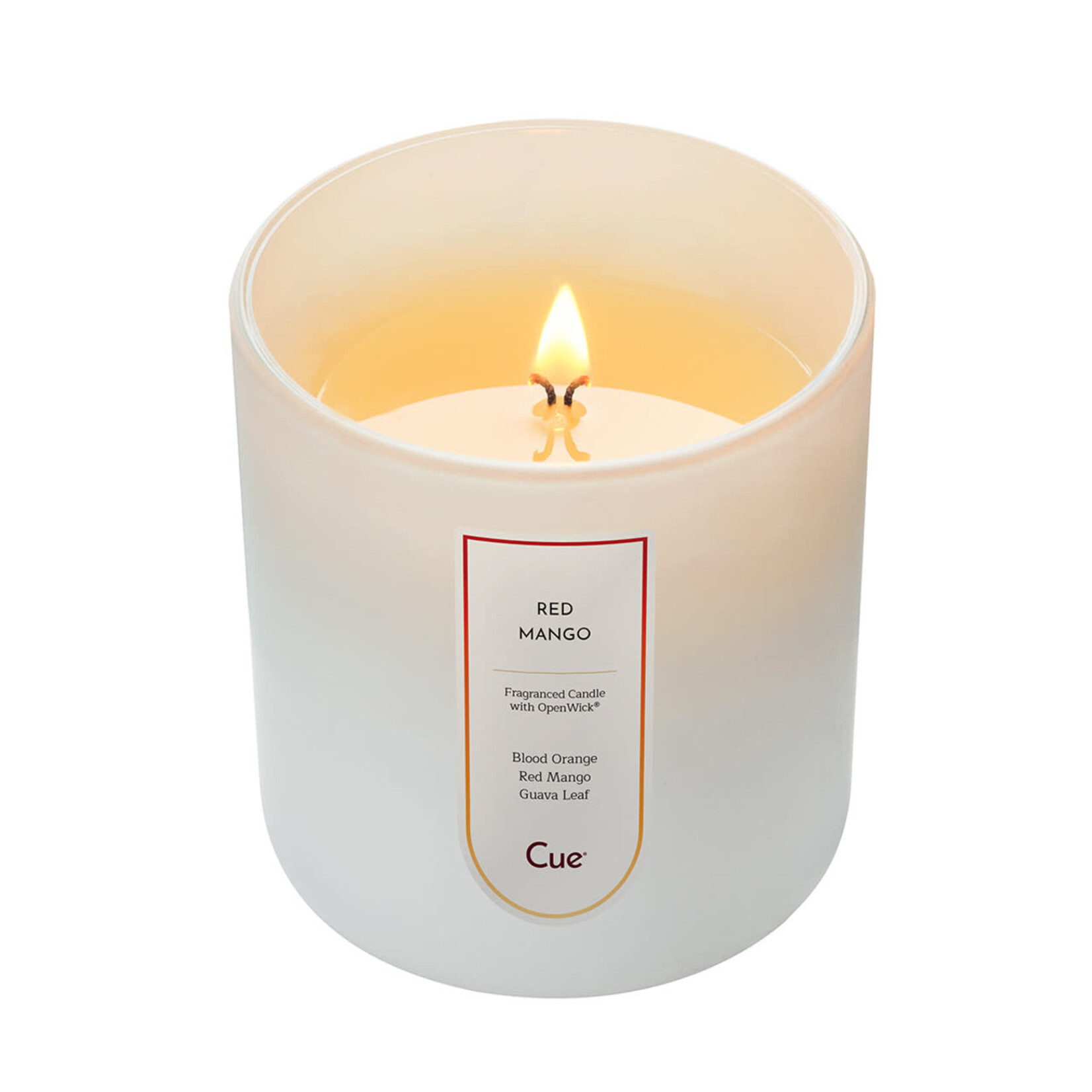 Cue White Candle, 12 oz -  Red Mango